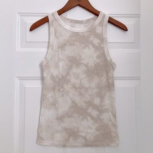 Tie Dye High Neck Tank Top